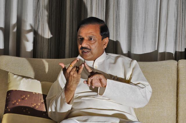 Union Culture Minister Mahesh Sharma speaks during an interview with Hindustan Times at his residence in Noida, India, on Saturday. (HT File Photo) Union Culture Minister Mahesh Sharma speaks during an interview with Hindustan Times at his residence in Noida, India, on Saturday. (HT File Photo)