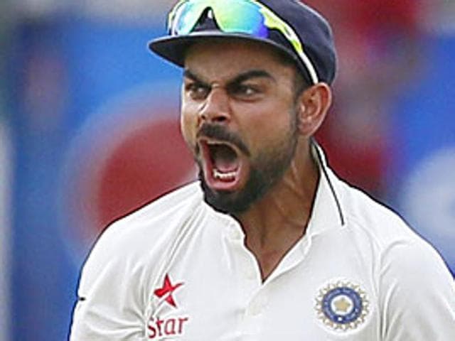 The series win in Sri Lanka was Virat Kohli’s first Test series win as the Indian captain. (REUTERS) The series win in Sri Lanka was Virat Kohli’s first Test series win as the Indian captain. (REUTERS)