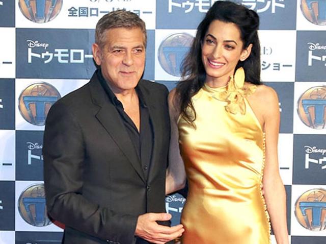George Clooney with wife Amal Alamuddin. (AFP PHOTO) George Clooney with wife Amal Alamuddin. (AFP PHOTO)