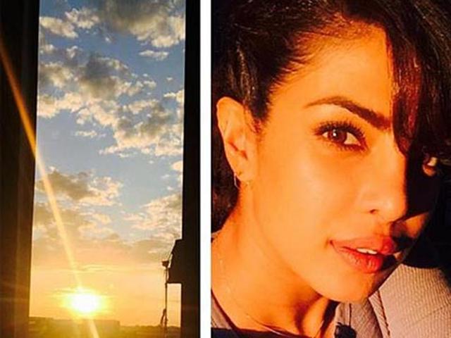 Priyanka tweeted this picture while shooting for Quantico in Montreal. Priyanka tweeted this picture while shooting for Quantico in Montreal.