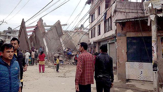 An earthquake measuring 7.5 magnitude struck 80 km (50 miles) east of Pokhara in Nepal. (@gunaraj on Twitter) An earthquake measuring 7.5 magnitude struck 80 km (50 miles) east of Pokhara in Nepal. (@gunaraj on Twitter)