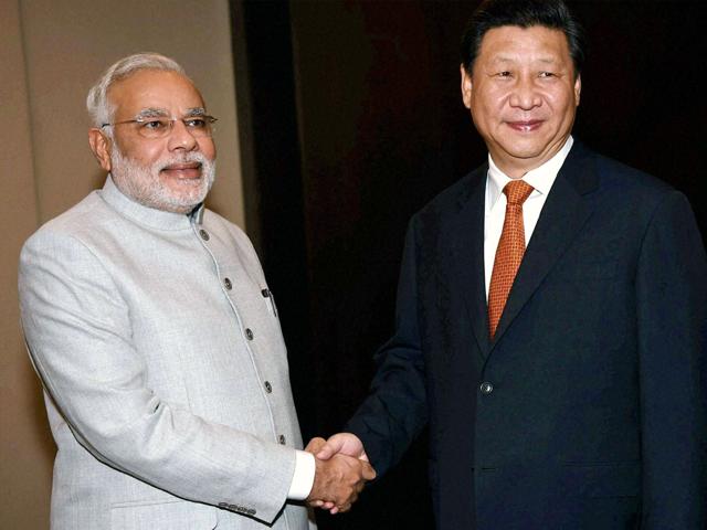 Prime Minister Narendra Modi with Chinese President Xi Jinping.(PTI File Photo)