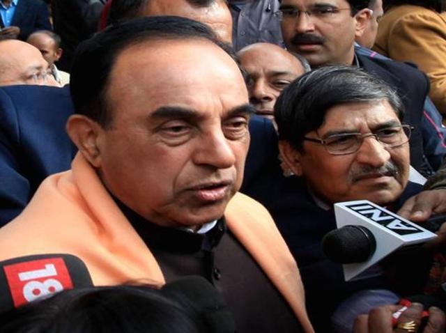 BJP leader Subramanian Swamy. (HT Photo) BJP leader Subramanian Swamy. (HT Photo)