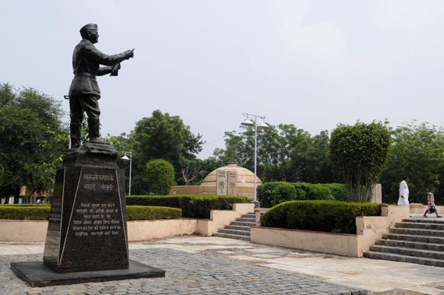 Azad Hind Gram at Tikri Kalan on Rohtak Road is a Netaji Subhash Chandra Bose Memorial in New Delhi. (Saumya Khandelwal/ HT Photo) Azad Hind Gram at Tikri Kalan on Rohtak Road is a Netaji Subhash Chandra Bose Memorial in New Delhi. (Saumya Khandelwal/ HT Photo)