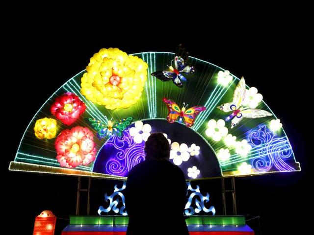 Dandenong Festival of Lights showcases Chinese culture through a display of hundreds of beautiful and unique silk light displays. (Reuters)