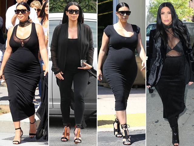 And when the 34-year-old reality star is not posing in incredibly tight-garments flaunting her curves, she is wearing black (and revealing lots of cleavage): Lots of it. And when the 34-year-old reality star is not posing in incredibly tight-garments flaunting her curves, she is wearing black (and revealing lots of cleavage): Lots of it.