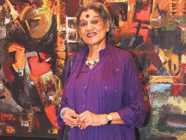 Dolly Thakore at an art event in Mumbai. (Photo: Yogen Shah)