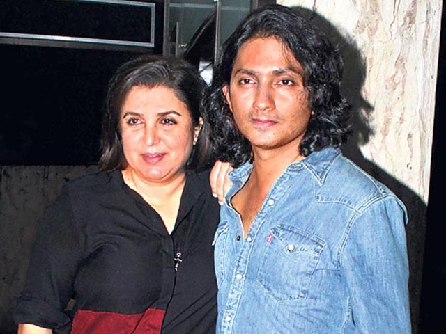 Farah Khan and Shirish Kunder at Sonu Nigam's birthday bash. (Photo: Shakti Yadav)