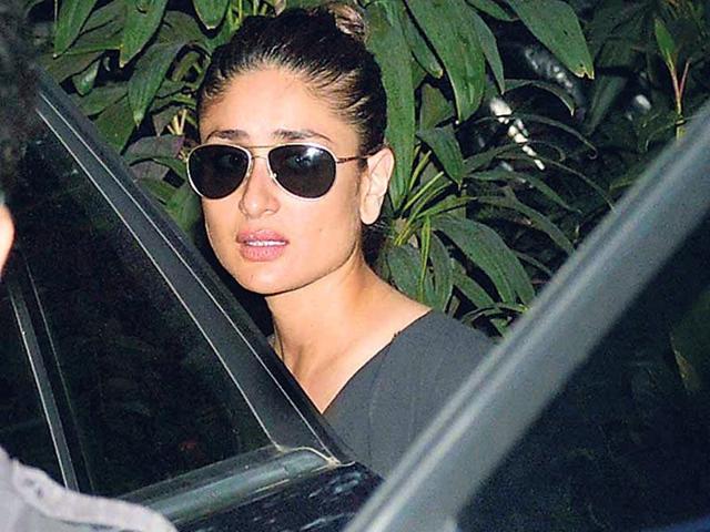 Kareena Kapoor Khan visited R Balki’s office on Friday night. (Photo: Yogen Shah)