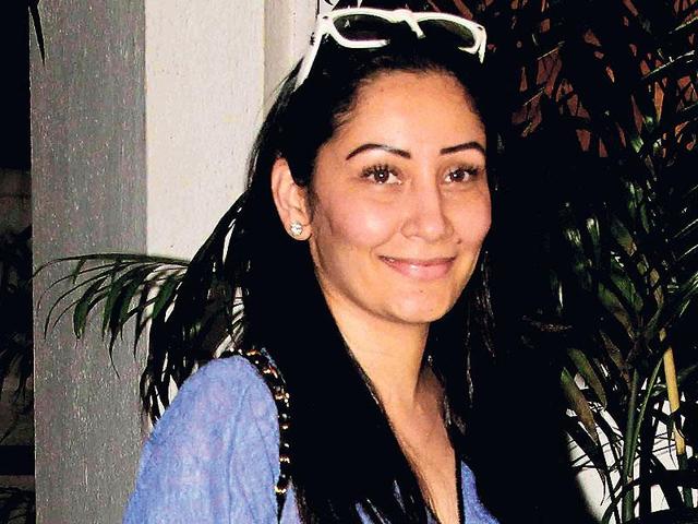 Manyata Dutt was spotted at a movie screening in Juhu, Mumbai. (Photo: Shakti Yadav)