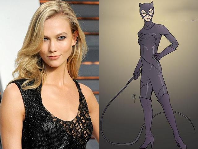Karlie Kloss as Catwoman.