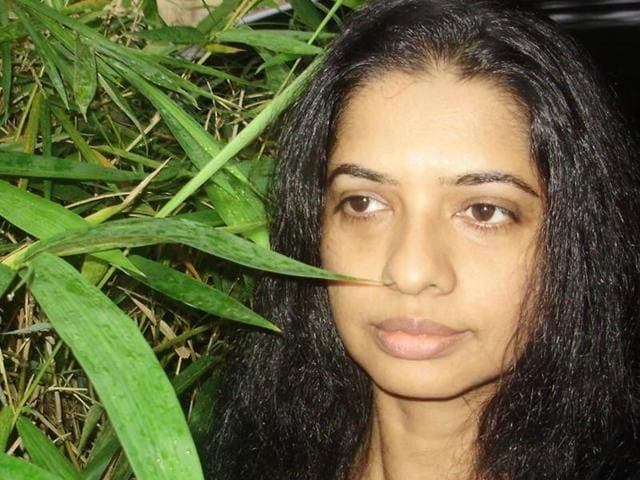 Sridevi S Kartha was allegedly asked to stay away from a book release function in Kerala’s Thrissur to please a spiritual leader. (Photo Courtsey: Facebook page of Sridevi S Kartha) Sridevi S Kartha was allegedly asked to stay away from a book release function in Kerala’s Thrissur to please a spiritual leader. (Photo Courtsey: Facebook page of Sridevi S Kartha)