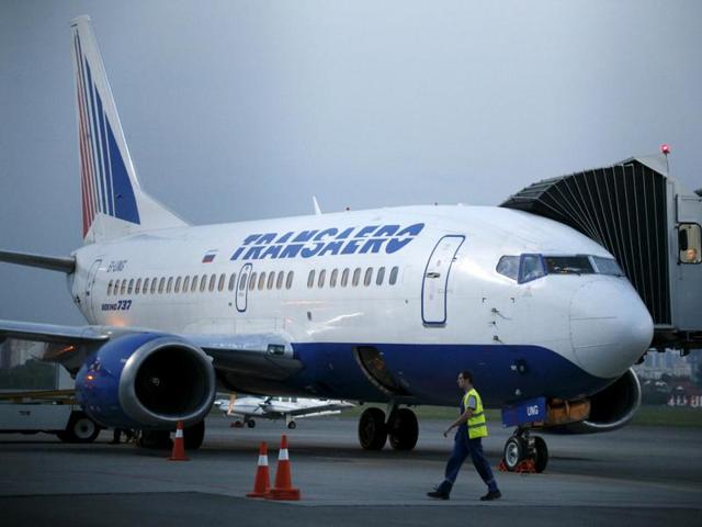 Ukraine is banning flights by Russian airlines from October 25 as part of a wave of sanctions against Russia over its support for separatists in the east of the country, the government said. (REUTERS)