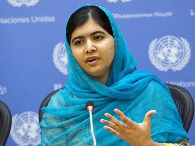 Nobel Laureate Malala Yousafzai speaks to a plenary meeting of the United Nations Sustainable Development Summit 2015 at United Nations headquarters in Manhattan, New York. (Reuters) Nobel Laureate Malala Yousafzai speaks to a plenary meeting of the United Nations Sustainable Development Summit 2015 at United Nations headquarters in Manhattan, New York. (Reuters)