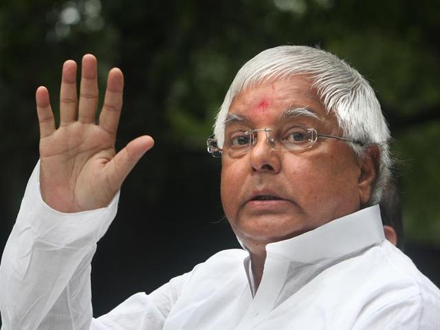 File photo of RJD chief Lalu Prasad Yadav at a press conference in New Delhi. (Arvind Yadav/ HT Photo) File photo of RJD chief Lalu Prasad Yadav at a press conference in New Delhi. (Arvind Yadav/ HT Photo)