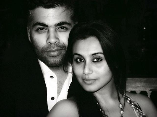 Karan Johar is very close to many B-towners. And Aditya Chopra’s wife, actor Rani is one of them.(Twitter Photo)