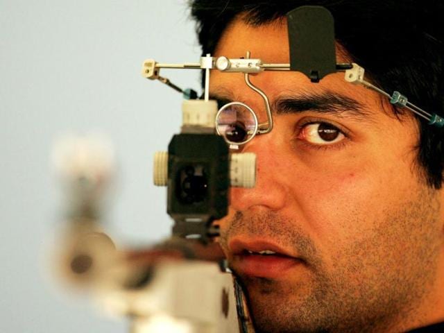 Abhinav Bindra, who won gold in 2008 Olympics in 10m Air Rifle event, shot 208.3 to bag the top prize. (File Photo) Abhinav Bindra, who won gold in 2008 Olympics in 10m Air Rifle event, shot 208.3 to bag the top prize. (File Photo)