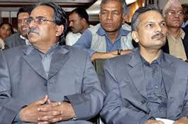 Prachanda (L) and Bhattarai (R). The personal animosity between the two Nepali Maoists leaders took a back seat for more than three decades, but severe disagreements over the restrictive nature of the country’s new Constitution may have irrevocably ended a relationship that allowed the Maoist party to thrive. (HT File Photo) Prachanda (L) and Bhattarai (R). The personal animosity between the two Nepali Maoists leaders took a back seat for more than three decades, but severe disagreements over the restrictive nature of the country’s new Constitution may have irrevocably ended a relationship that allowed the Maoist party to thrive. (HT File Photo)