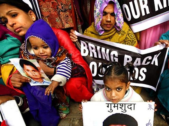 As per Delhi Police records, out of the 8,470 children who were missing in the last 5 years, including 4,620 boys and 2,665 girls, around 1,800 are yet to be traced. (HT File Photo) As per Delhi Police records, out of the 8,470 children who were missing in the last 5 years, including 4,620 boys and 2,665 girls, around 1,800 are yet to be traced. (HT File Photo)