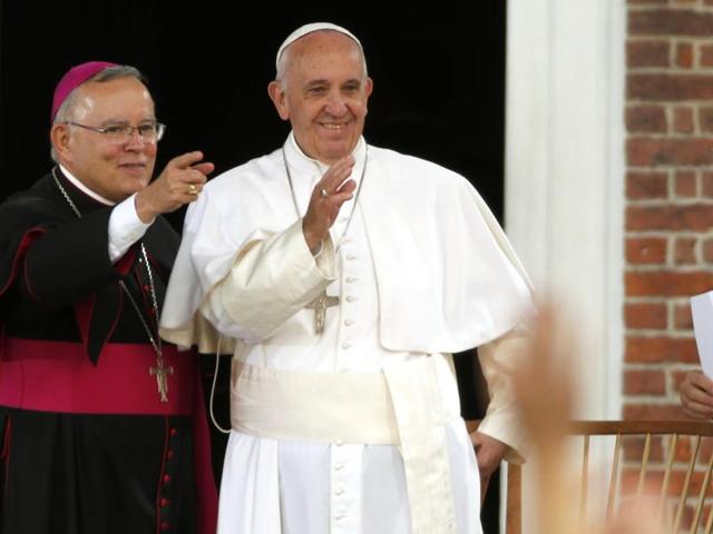 Pope Francis waves to gathered crowds on Fifth Avenue in New York on September 24, 2015. Catholic abuse victims expect Pope to take some action for their justice. (AFP) Pope Francis waves to gathered crowds on Fifth Avenue in New York on September 24, 2015. Catholic abuse victims expect Pope to take some action for their justice. (AFP)