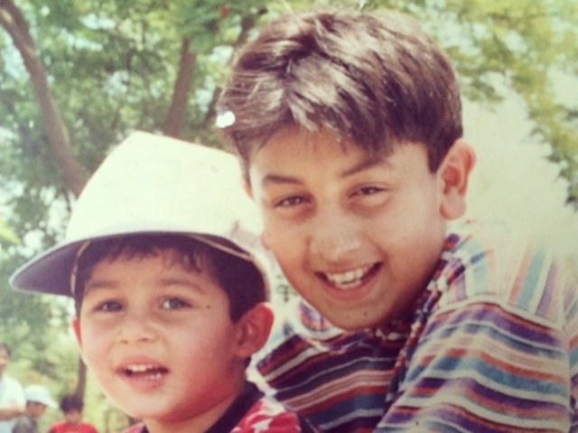 Ranbir Kapoor at his mischievous best with cousin Armaan. (Instagram/@Neetu54)