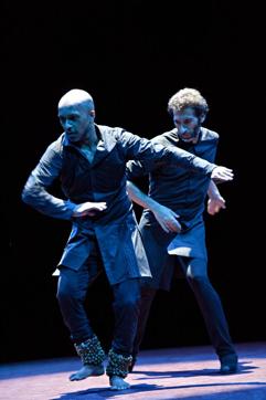UK-based contemporary Kathak dancer Akram Khan in a performance with Spanish flamenco dancer Israel Galvan in Torobaka. UK-based contemporary Kathak dancer Akram Khan in a performance with Spanish flamenco dancer Israel Galvan in Torobaka.