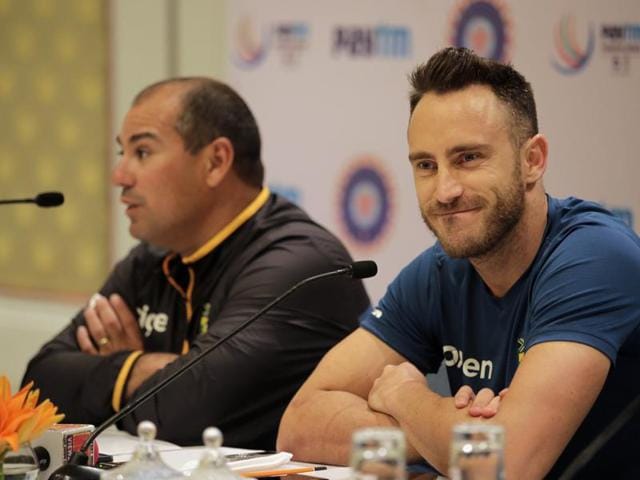 South African Twenty20 cricket team captain, Faf du Plessis addresses a press conference in New Delhi. (AP Photo) South African Twenty20 cricket team captain, Faf du Plessis addresses a press conference in New Delhi. (AP Photo)