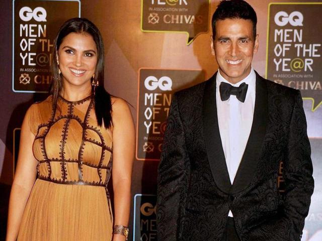 India’s most loved celebrities made an appearance at the GQ Men of the Year awards in Mumbai. Akshay Kumar, who was present with his Singh is Bliing co-stars Amy Jackson and Lara Dutta, was adjudged the ‘Ultimate GQ Men of the Year’. (PTI)