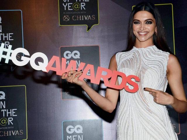 Piku actor Deepika Padukone, who looked stunning in an all-white attire, won the ‘Women of the Year’ Award this year. (PTI)