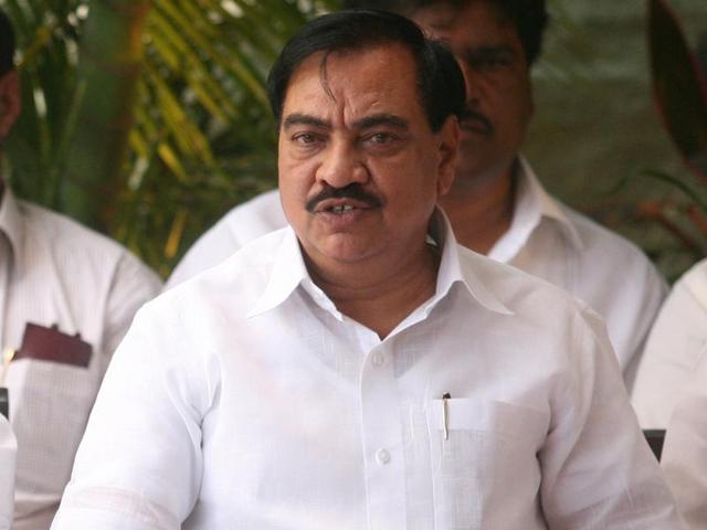 Maharashtra revenue minister Eknath Khadse (HT photo) Maharashtra revenue minister Eknath Khadse (HT photo)