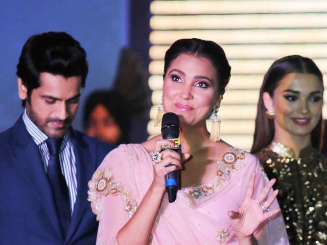 Lara Dutta at a promotional event for Singh Is Bling in New Delhi. (IANS)