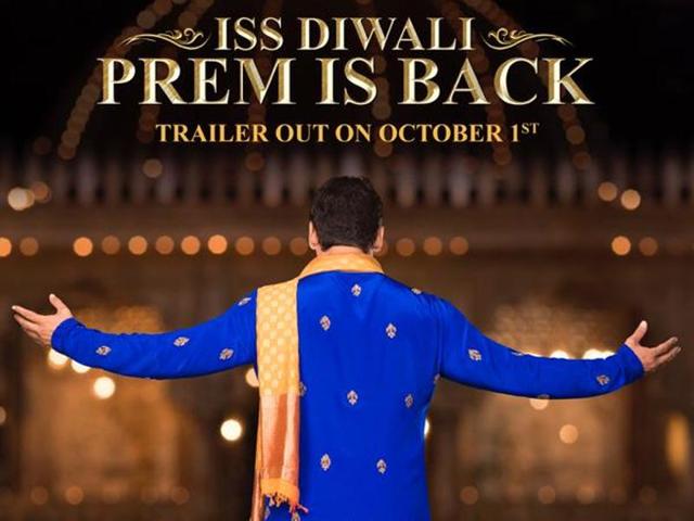 Salman Khan’s Prem Ratan Dhan Payo is slated to hit theatres this Diwali.(TWITTER/BeingSalmanKhan)