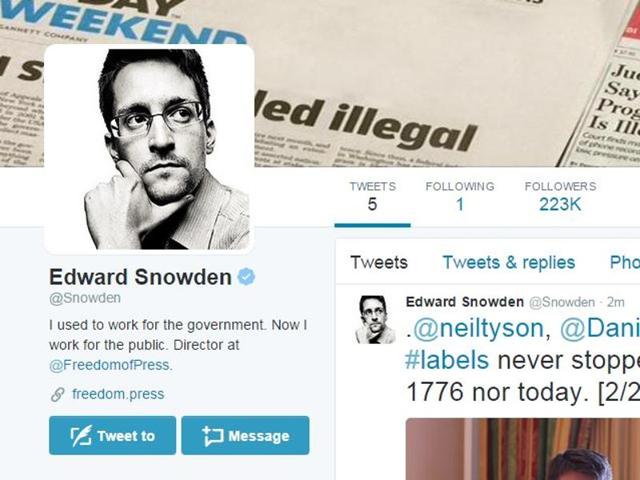 American whistleblower Snowden joins Twitter, follows only NSA | World ...