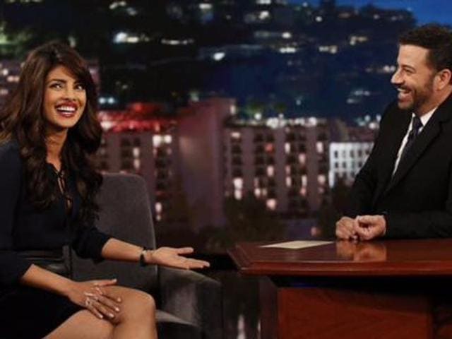 Priyanka will be seen on popular American late-night talk show, Jimmy Kimmel Live!, created and hosted by Jimmy Kimmel. Priyanka will be seen on popular American late-night talk show, Jimmy Kimmel Live!, created and hosted by Jimmy Kimmel.