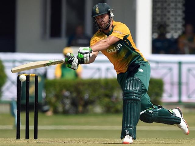 South Africa's AB de Villiers plays a shot during the first innings. (AFP Photo) South Africa's AB de Villiers plays a shot during the first innings. (AFP Photo)
