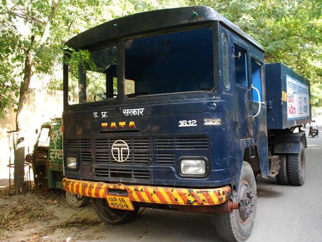 The duo had just reached the main road in front of the dispensary when a speeding sewage tanker hit their bike. (HT photo) The duo had just reached the main road in front of the dispensary when a speeding sewage tanker hit their bike. (HT photo)