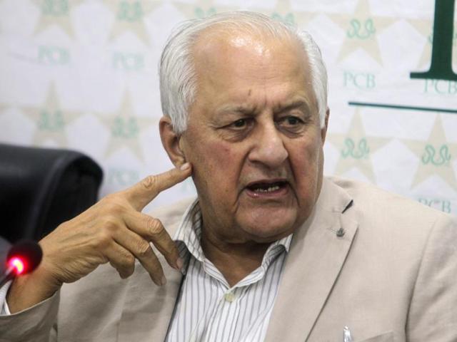 PCB chairman Shaharyar Khan speaks during a press conference in Lahore on September 22, 2015. (AP) PCB chairman Shaharyar Khan speaks during a press conference in Lahore on September 22, 2015. (AP)
