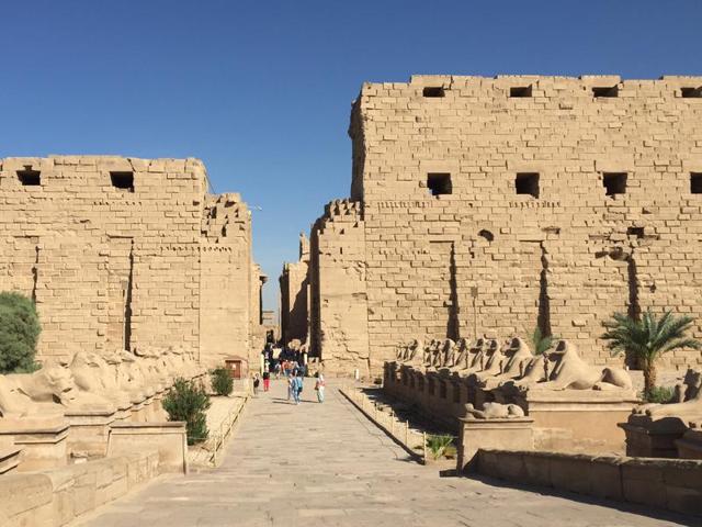 The sprawling Karnak Temple in Luxor, site of a foiled militant attack earlier in the year. (AP)