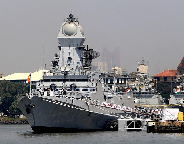 Enhanced stealth features have been achieved through shaping of hull and use of radar-transparent deck fittings. A bow mounted sonar dome, the second of its kind in an indigenous naval platform, has been introduced to enhance sonar acoustic performance. (AFP) Enhanced stealth features have been achieved through shaping of hull and use of radar-transparent deck fittings. A bow mounted sonar dome, the second of its kind in an indigenous naval platform, has been introduced to enhance sonar acoustic performance. (AFP)