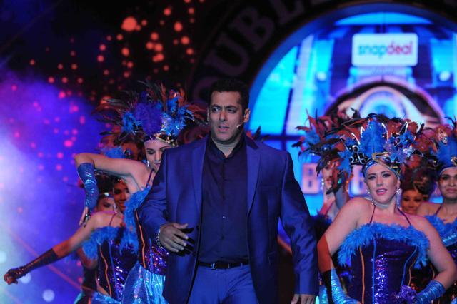Salman Khan performs at Bigg Boss 9 launch. (AFP)