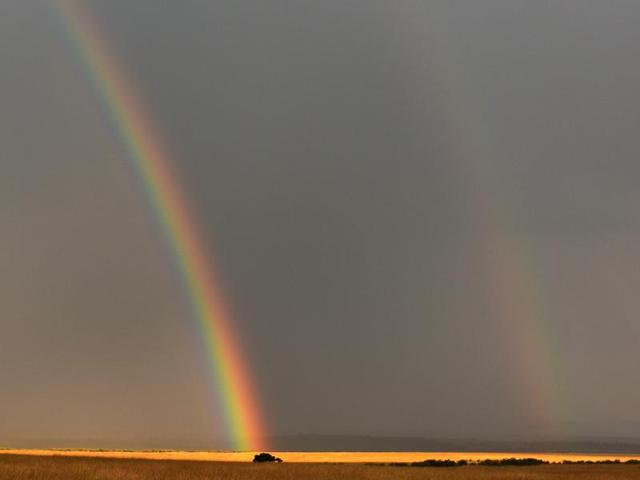 A rainbow at the Masai Mara National Park in Kenya. (IANS)