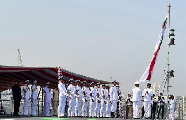 The ship has a complement of about 40 officers and 350 sailors. The accommodation and living spaces have been designed with emphasis on ergonomics and habitability. (PTI) The ship has a complement of about 40 officers and 350 sailors. The accommodation and living spaces have been designed with emphasis on ergonomics and habitability. (PTI)
