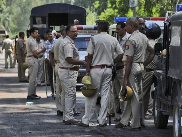 Six persons were arrested in connection with the murder. (Burhaan Kinu / HT photo) Six persons were arrested in connection with the murder. (Burhaan Kinu / HT photo)