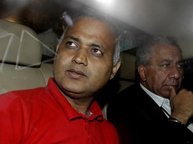 AAP MLA Somnath Bharti on Monday surrendered before the Delhi Police at the Dwarka North Police Station. (Virendra Singh Gosain/HT Photo) AAP MLA Somnath Bharti on Monday surrendered before the Delhi Police at the Dwarka North Police Station. (Virendra Singh Gosain/HT Photo)