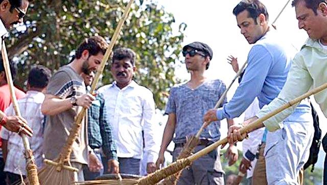 Salman Khan was among the 9 celebrities nominated by PM Modi to help galvanise public support for his Swachh Bharat Abhiyan. (HT Photo) Salman Khan was among the 9 celebrities nominated by PM Modi to help galvanise public support for his Swachh Bharat Abhiyan. (HT Photo)