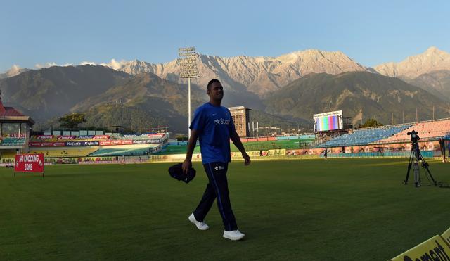 Dhoni leaves the field after a training session on the eve of the first T20 match between India and South Africa in Dharamsala. (AFP) Dhoni leaves the field after a training session on the eve of the first T20 match between India and South Africa in Dharamsala. (AFP)