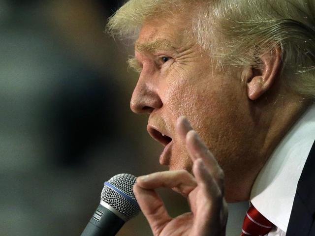 U.S. Republican presidential candidate Donald Trump speaks at a campaign rally in Keene. (REUTERS Photo) U.S. Republican presidential candidate Donald Trump speaks at a campaign rally in Keene. (REUTERS Photo)