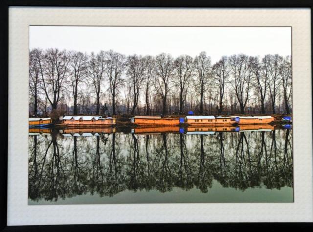 Dazzling reflections: ‘The Water Mirror’ by Vijendra Trighatia (Keshav singh/ht photo) 