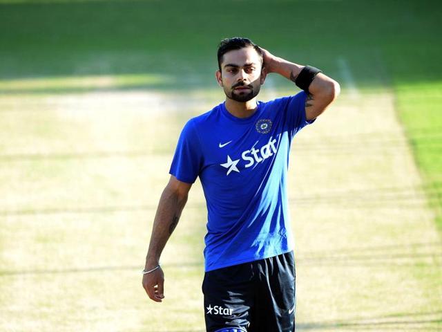 India's Virat Kohli leaves after a training session on the eve of the first T20 cricket match between India and South Africa at The Himachal Pradesh Cricket Association Stadium in Dharamsala. (AFP) India's Virat Kohli leaves after a training session on the eve of the first T20 cricket match between India and South Africa at The Himachal Pradesh Cricket Association Stadium in Dharamsala. (AFP)