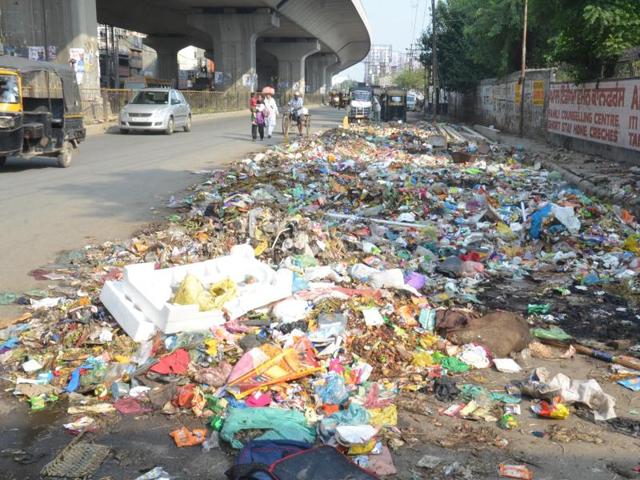 Garbage strewn on an Amritsar street. (HT photo) Garbage strewn on an Amritsar street. (HT photo)